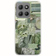 Aesthetic Green Motorola Moto G15 Flexible TPU (Διάφανη Σιλικόνη)