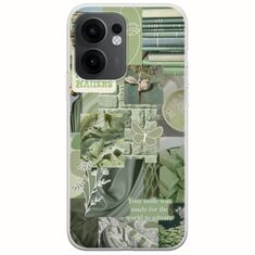 Aesthetic Green Oppo Reno 13 F 5G Flexible TPU (Διάφανη Σιλικόνη)