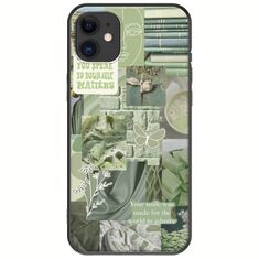 Aesthetic Green iPhone 11 Black TPU (Μαύρη Σιλικόνη)