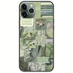 Aesthetic Green iPhone 11 Pro Black TPU (Μαύρη Σιλικόνη)