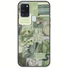 Aesthetic Green Samsung Galaxy A21s Black TPU (Μαύρη Σιλικόνη)