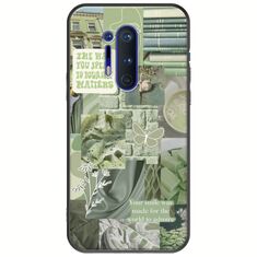 Aesthetic Green OnePlus 8 Pro Black TPU (Μαύρη Σιλικόνη)