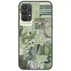 Aesthetic Green Samsung Galaxy A32 4G Black TPU (Μαύρη Σιλικόνη)