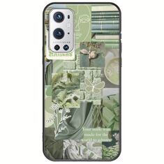 Aesthetic Green OnePlus 9 Pro Black TPU (Μαύρη Σιλικόνη)