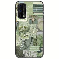 Aesthetic Green Realme 7 5G Black TPU (Μαύρη Σιλικόνη)