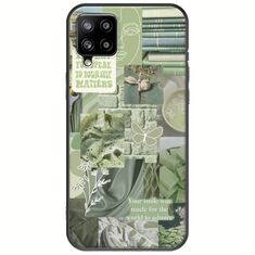 Aesthetic Green Samsung Galaxy A22 4G Black TPU (Μαύρη Σιλικόνη)
