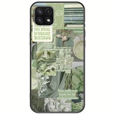Aesthetic Green Samsung Galaxy A22 5G Black TPU (Μαύρη Σιλικόνη)