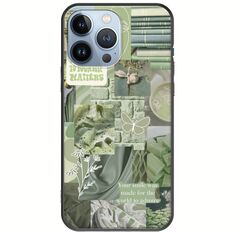 Aesthetic Green iPhone 13 Pro Black TPU (Μαύρη Σιλικόνη)