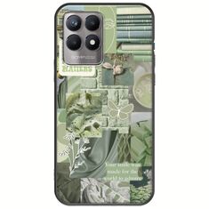 Aesthetic Green Realme 8i Black TPU (Μαύρη Σιλικόνη)