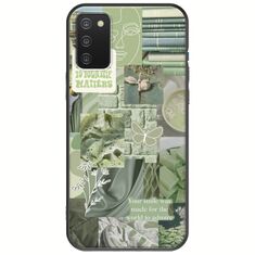 Aesthetic Green Samsung Galaxy A03s Black TPU (Μαύρη Σιλικόνη)