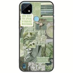 Aesthetic Green Realme C21Y / Realme C25Y Black TPU (Μαύρη Σιλικόνη)