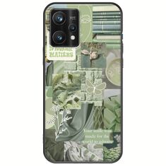 Aesthetic Green Realme 9 Pro Plus Black TPU (Μαύρη Σιλικόνη)