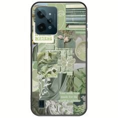 Aesthetic Green Realme C31 Black TPU (Μαύρη Σιλικόνη)