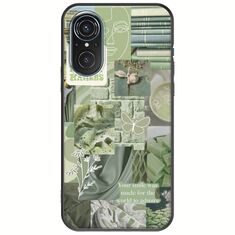 Aesthetic Green Huawei Nova 9 SE Black TPU (Μαύρη Σιλικόνη)