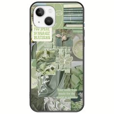 Aesthetic Green iPhone 14 Black TPU (Μαύρη Σιλικόνη)