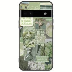 Aesthetic Green Google Pixel 6a 5G Black TPU (Μαύρη Σιλικόνη)