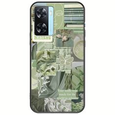 Aesthetic Green Oppo A77 5G Black TPU (Μαύρη Σιλικόνη)