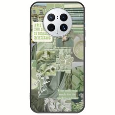 Aesthetic Green Huawei Mate 50 Pro Black TPU (Μαύρη Σιλικόνη)