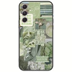 Aesthetic Green Samsung Galaxy A14 5G Black TPU (Μαύρη Σιλικόνη)