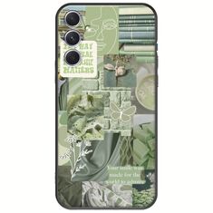Aesthetic Green Samsung Galaxy A54 5G Black TPU (Μαύρη Σιλικόνη)