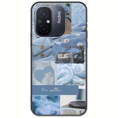 Aesthetic Blue Xiaomi Redmi 12C Black TPU (Μαύρη Σιλικόνη)