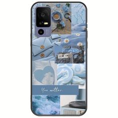 Aesthetic Blue TCL 40R 5G Black TPU (Μαύρη Σιλικόνη)