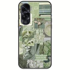 Aesthetic Green Honor 90 Lite 5G Black TPU (Μαύρη Σιλικόνη)