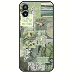 Aesthetic Green Nothing Phone (2) Black TPU (Μαύρη Σιλικόνη)