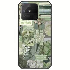 Aesthetic Green Realme Narzo 50A Black TPU (Μαύρη Σιλικόνη)