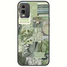 Aesthetic Green Nokia C32 Black TPU (Μαύρη Σιλικόνη)