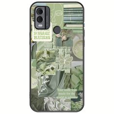 Aesthetic Green Nokia C22 Black TPU (Μαύρη Σιλικόνη)