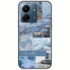 Aesthetic Blue Xiaomi Poco C65 Black TPU (Μαύρη Σιλικόνη)