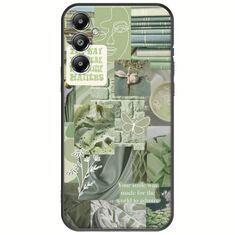 Aesthetic Green Samsung Galaxy A25 5G Black TPU (Μαύρη Σιλικόνη)