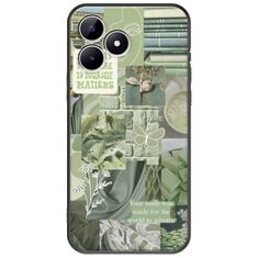 Aesthetic Green Realme Note 50 Black TPU (Μαύρη Σιλικόνη)