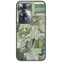 Aesthetic Green Oppo A79 5G Black TPU (Μαύρη Σιλικόνη)