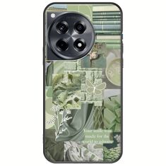 Aesthetic Green OnePlus 12R 5G Black TPU (Μαύρη Σιλικόνη)