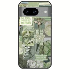 Aesthetic Green Google Pixel 8a 5G Black TPU (Μαύρη Σιλικόνη)