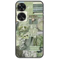 Aesthetic Green Huawei Nova 12 SE Black TPU (Μαύρη Σιλικόνη)
