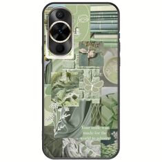 Aesthetic Green Huawei Nova 12s Black TPU (Μαύρη Σιλικόνη)