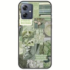 Aesthetic Green Motorola Moto G54 5G Black TPU (Μαύρη Σιλικόνη)