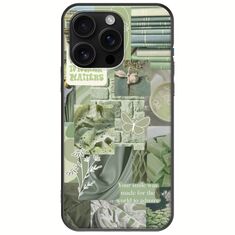 Aesthetic Green iPhone 16 Pro Max Black TPU (Μαύρη Σιλικόνη)