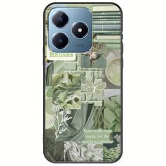 Aesthetic Green Realme C63 Black TPU (Μαύρη Σιλικόνη)