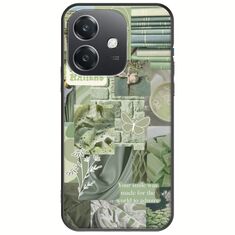 Aesthetic Green Oppo A40 Black TPU (Μαύρη Σιλικόνη)