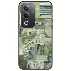 Aesthetic Green Oppo A80 5G Black TPU (Μαύρη Σιλικόνη)