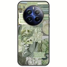 Aesthetic Green Realme 12+ 5G Black TPU (Μαύρη Σιλικόνη)