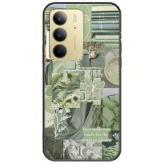 Aesthetic Green Realme C75 4G Black TPU (Μαύρη Σιλικόνη)