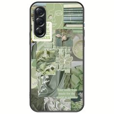 Aesthetic Green Samsung Galaxy A56 5G Black TPU (Μαύρη Σιλικόνη)