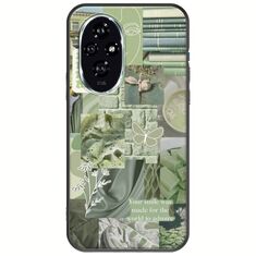 Aesthetic Green Honor 200 5G Black TPU (Μαύρη Σιλικόνη)