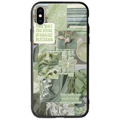 Aesthetic Green iPhone XS Max Groove TPU (Tempered Glass και TPU)