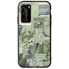 Aesthetic Green Huawei P40 Pro Groove TPU (Tempered Glass και TPU)